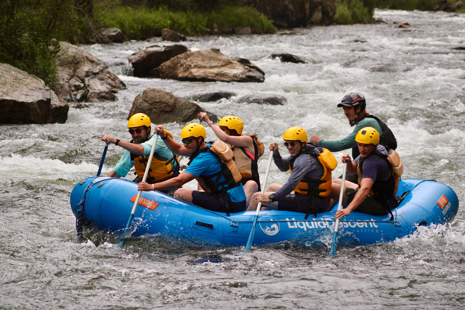 Evergreen-Private-Wealth-rafting Evergreen Private Wealth rafting team photo